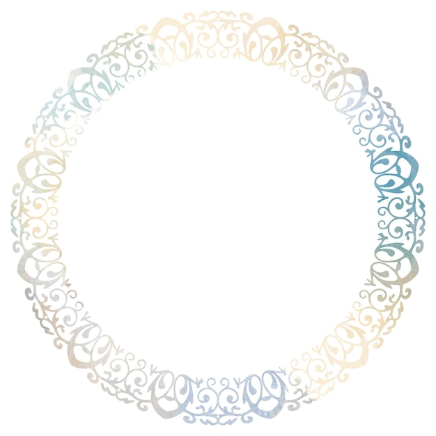 Colored watercolor on white paper Frame Grunge background Retro