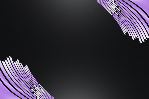 Colorful Line Wave Effect Background Banner Flyer Wallpaper Template