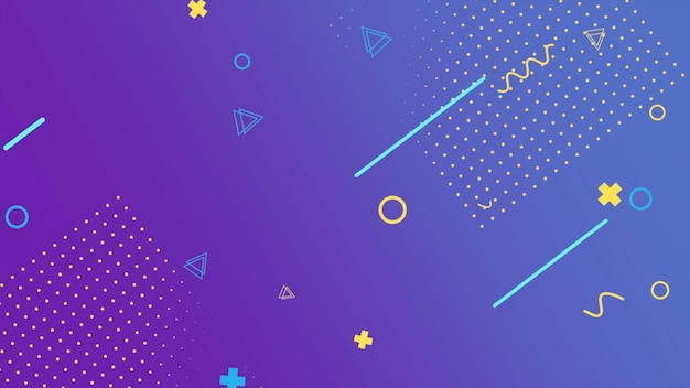 colorful memphis background, abstract geometric shapes. elegant and luxury dynamic style for business and corporate template, 3d illustration