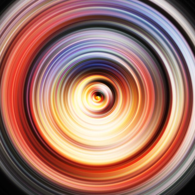 colorful radial motion effect abstract rounded background color curves and sphere