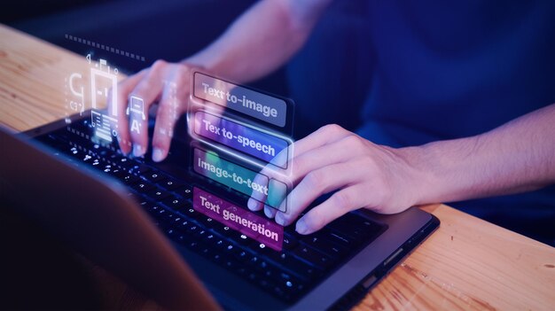 command prompt information ai generates business communication and development of chatbot digital t