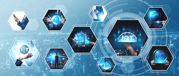 communication technology smart connection and people network technology vexel