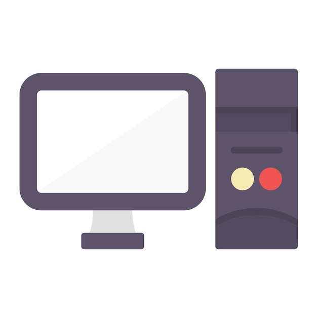 Computer Flat Illustration