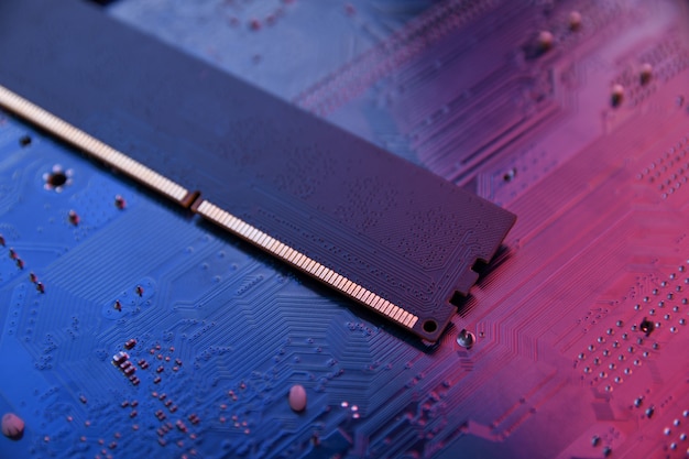Computer memory RAM on motherboard