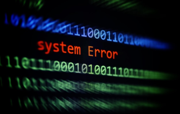 Computer network problem error software concept