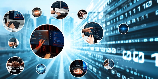 Computer programming coding and AI artificial intelligence NLP data development