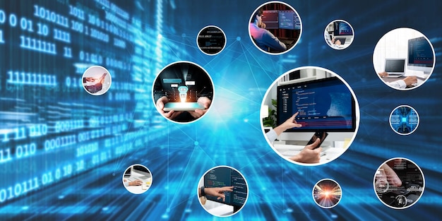 Computer programming coding and AI artificial intelligence NLP data development