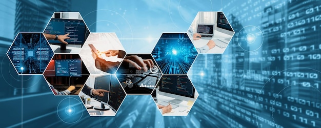 Computer programming coding and AI artificial intelligence NLP data development