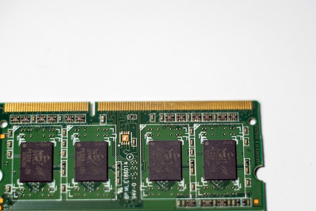 Computer RAM system memory main memory random access memory internal memory onboard computer detail closeup