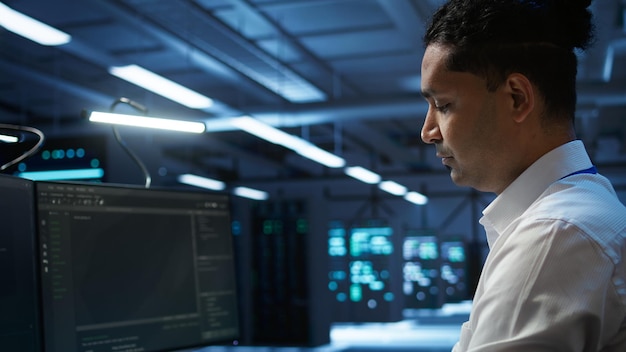 Computer scientist overseeing data center making improvements