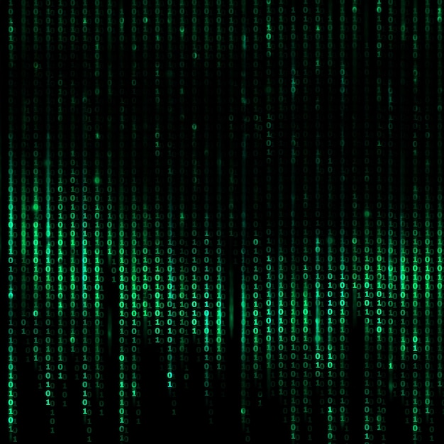 Computerens binære kode Digital Abstrakt baggrund