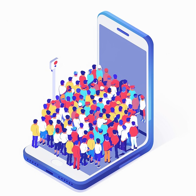 concept design isometric view on white background
