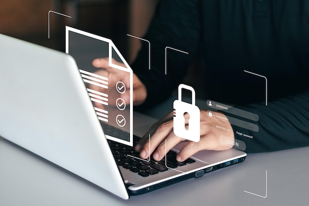 concept of cyber security information security and encryption secure access to users personal information secure internet access cybersecurity