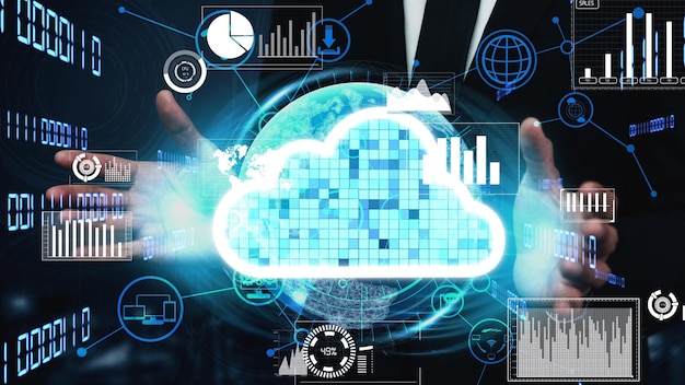 Conceptual cloud computing and data storage technology for future innovation
