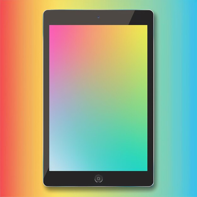 create high quality clean and sleek photo of a promotional poster for an mobile pad