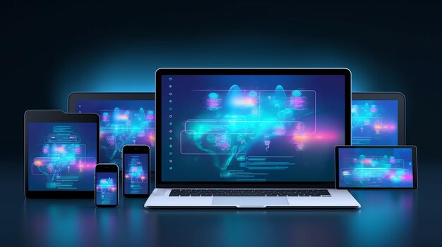Creation responsive internet website for multiple platform Generative AI