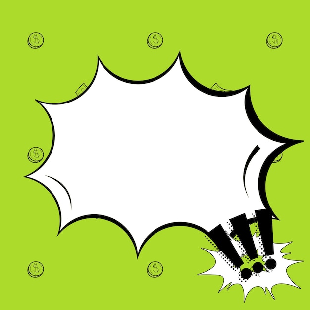 Creative Blank Explosion Blast Scream Speech Bubble With Exclamation Marks Over Color Background Design Of Thinking Representing Expression Of Ideas And Opinions