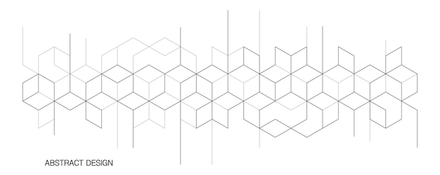 creative vector illustration of abstract geometric background
