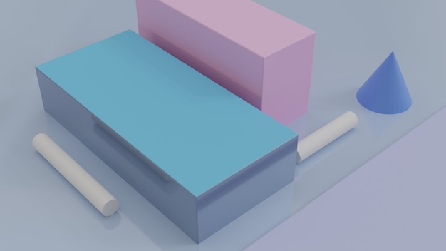 cube box podium or pedestal background