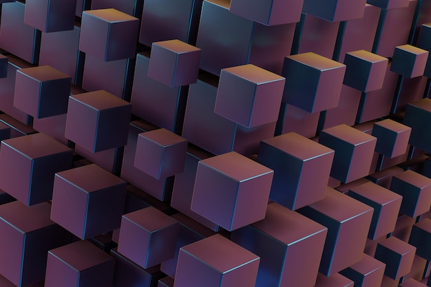 cube colour abstract background centric motion of star trails starburst dynamic lines or rays