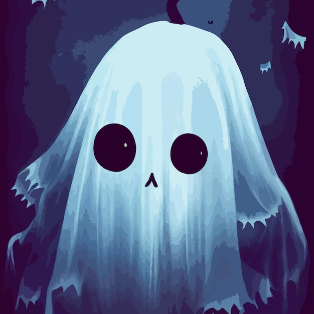 cute halloween ghost illustration cartoon ghost halloween