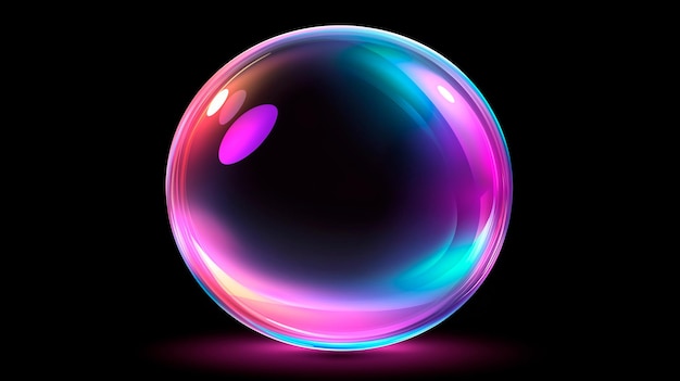 Cute inflated bubble isolated background