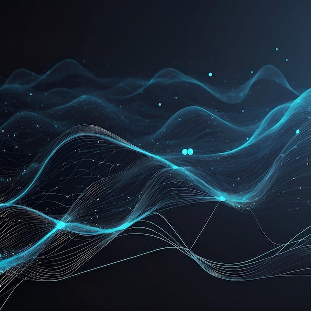 Cyber Data Flow Blockchain AI-netværk Digitale bølgerCyber Data Flow Blockchain AI-netværk Digitale bølger