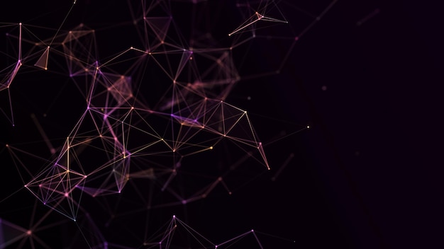cyber network connection structure technology connect big data science background business futuristic backdrop 3d rendering