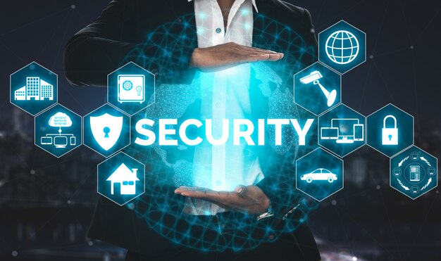 Cyber sikkerhed og koncept for beskyttelse af digitale data