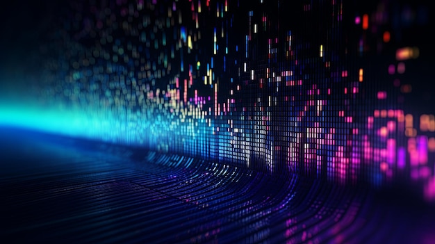 Cyberpunk-stil. Abstrakt futuristisk wallpaper
