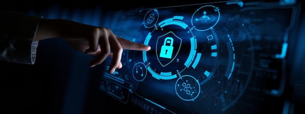 cybersecurity concept user privacy security and encryption secure internet access future technolog