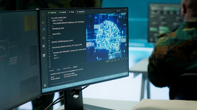 Cybersecurity expert oversees intelligence gathering through AI brain