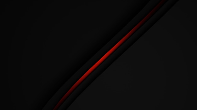 dark black wavy line and red line abstract abstract design with intersecting red and black lines