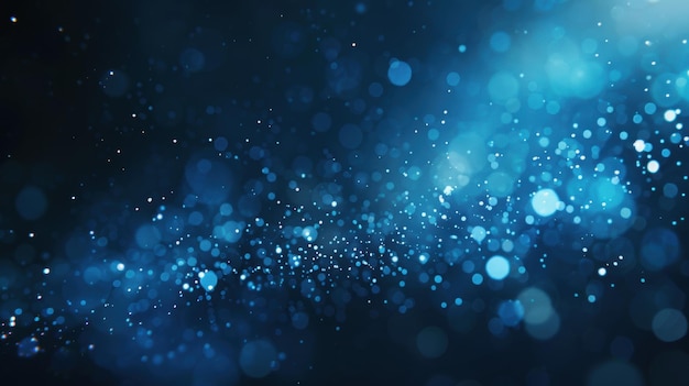 Dark blue and glow particle abstract background light background