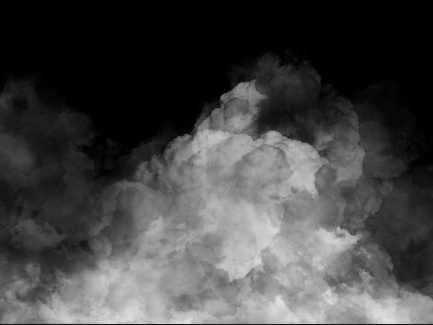 Dark Clouds Effect on black background