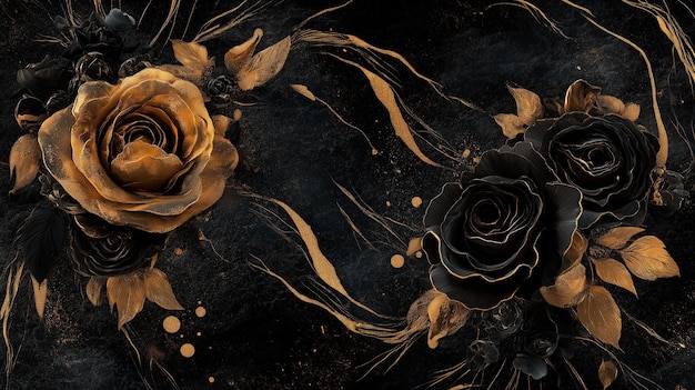 dark marble background with natural pattern