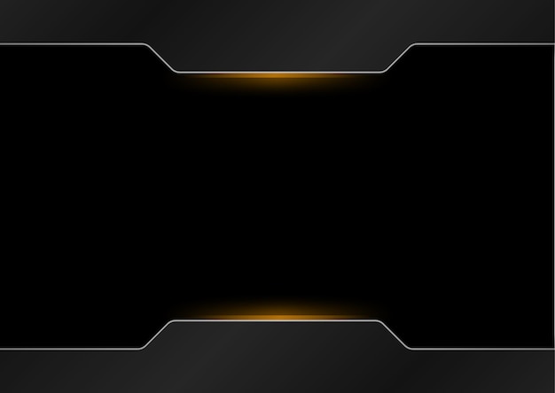 dark silver rectangle neon banner
