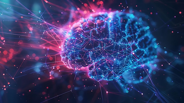 datum abstract technology background futuristic connection science business digital glowing