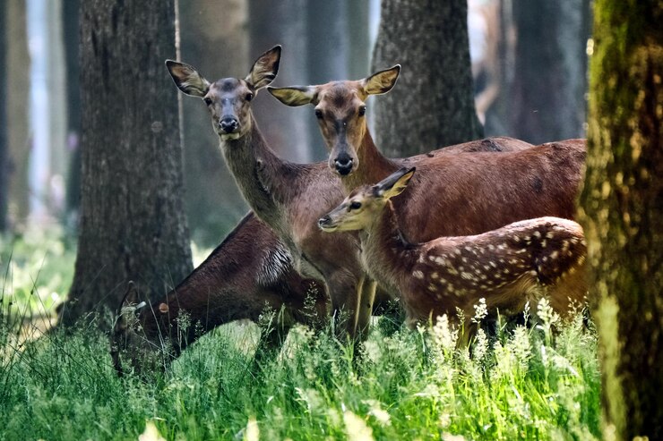 Foto deer in a field