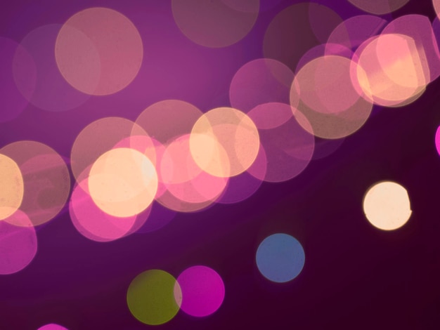defocused image of illuminated christmas lights