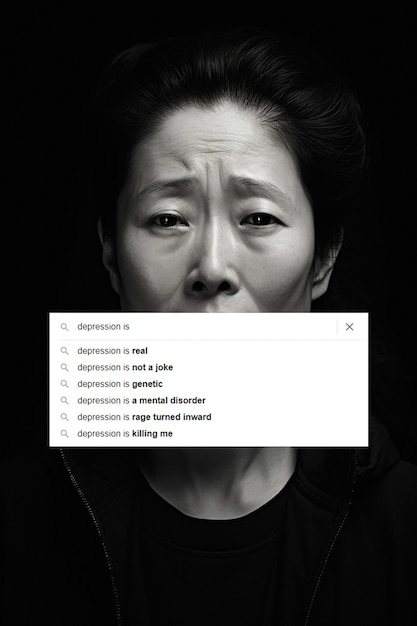 depression collage design