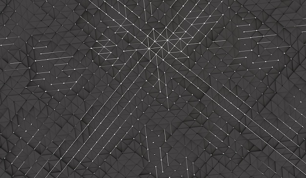 design background abstract triangle technology background colorful shape 3d illustration