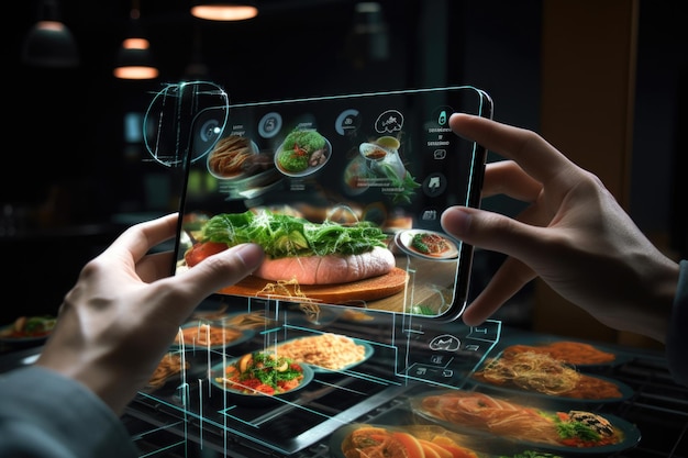 Design of a humanmachine complex for a mobile application visualization of data on the composition of food products using new technologies AI generation