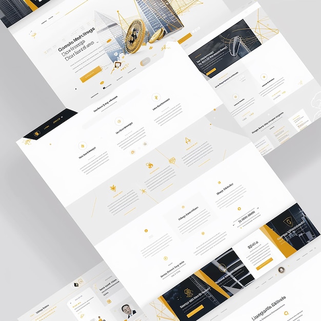 Design professionelt website-layout til virksomhed, der specialiserer sig i guld- og kryptovalutahandel
