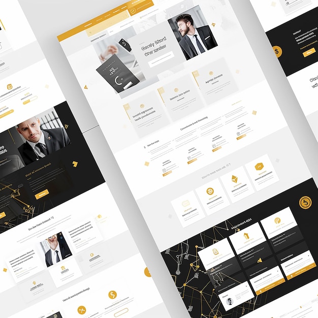designa professionell webbplatslayout för företag specialiserat på guld- och kryptovalutahandel