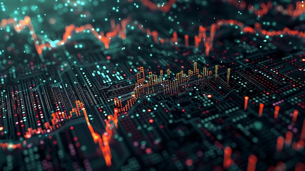 Diagram investering finans virksomhed valuta data økonomi stock vækst diagram marke