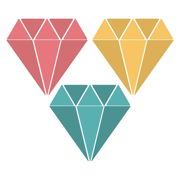 Diamonds png icon transparent background