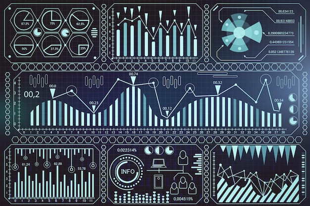 Digital business interface wallpaper