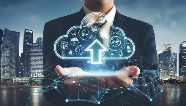 digital cloud world technology