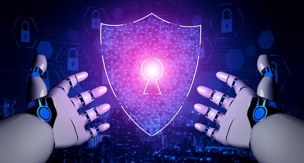 Digital composite image of hand with illuminated lighting equipment